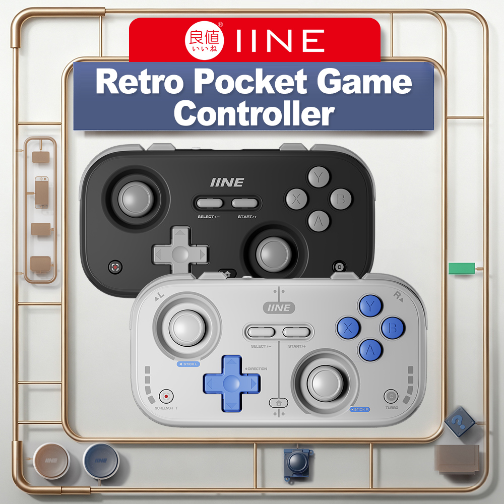 Retro Gaming Realm - وحدة تحكم IINE Mini Retro Pocket