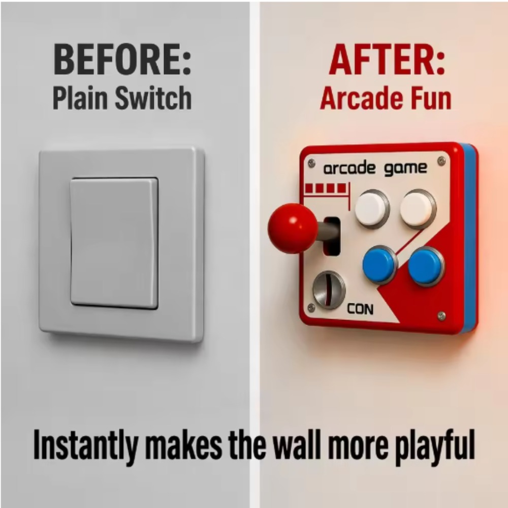 Game Retro Gaming - غطاء لوحة تحكم ألعاب الأركيد بتصميم