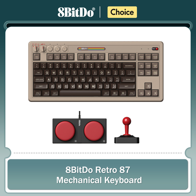 Retro Gaming Keyboard - لوحة مفاتيح ميكانيكية 8BitDo Retro، لوحة