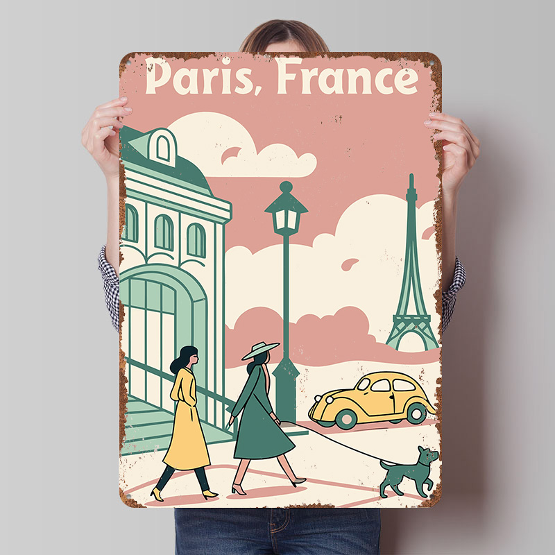 Retro Gaming France - لافتات معدنية عتيقة مطبوعة بتصميم مخصص