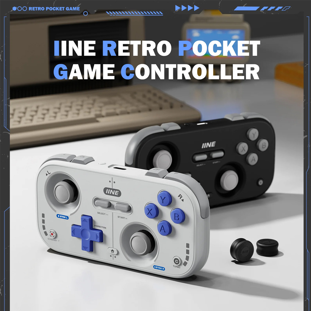 Retro Gaming Realm - وحدة تحكم ألعاب محمولة صغيرة من