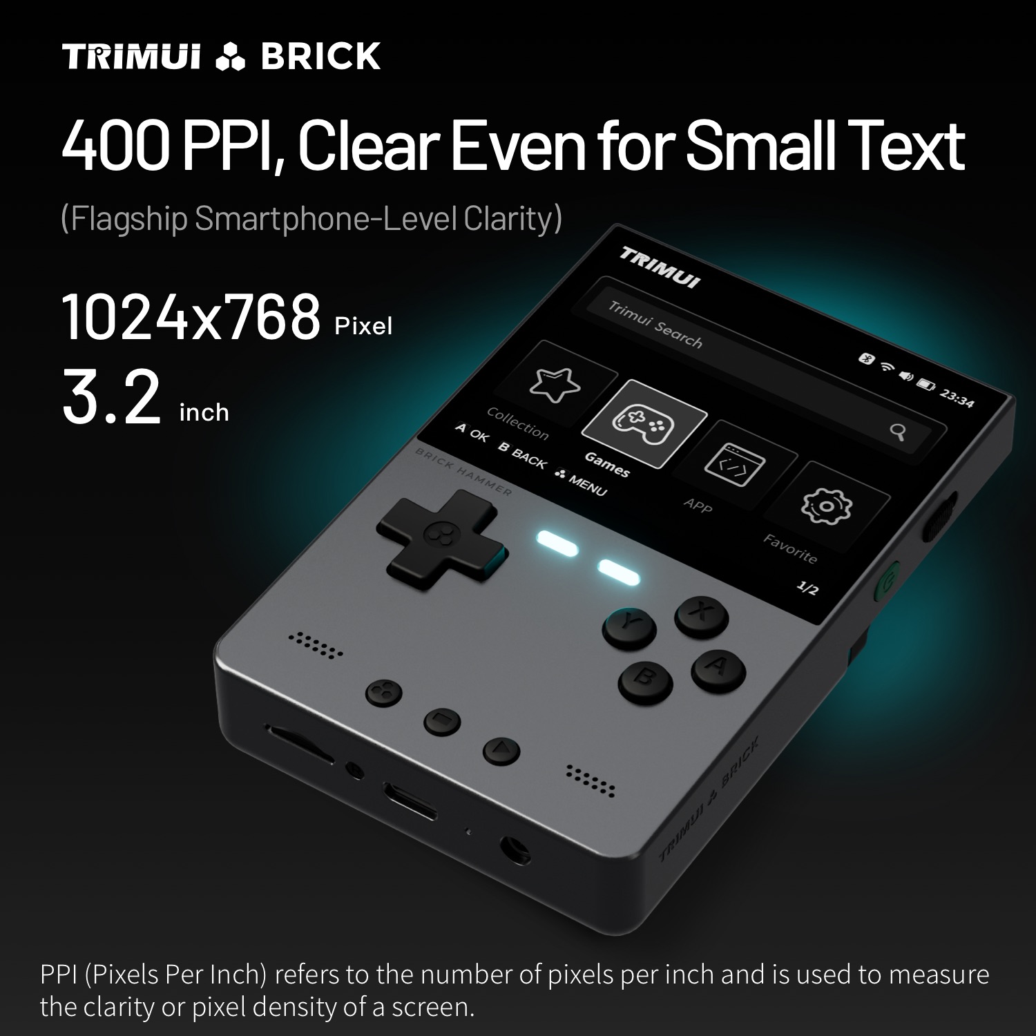 AMPOWN TRIMUI BRICK وحدة تحكم  - مراجعة Retro Gaming Realm وسعره