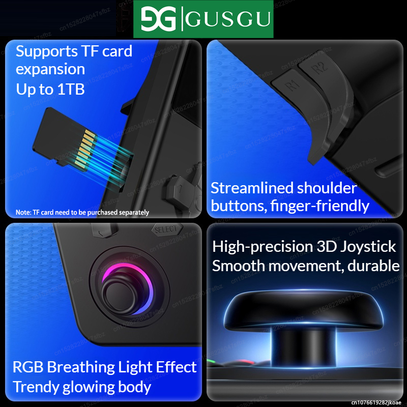 جهاز ألعاب محمول GUSGU H7 مفتو - مراجعة Retro Gaming Handheld Best وسعره