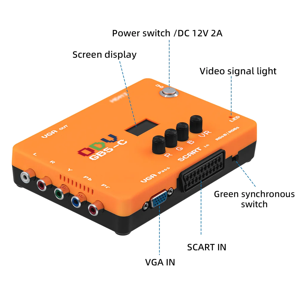 Mcbazel--محول فحص مكون VGA/Sca - مراجعة Retro Gaming Realm وسعره