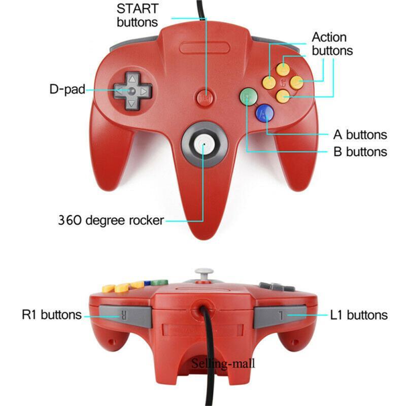 N64 تحكم كلاسيكي USB سلكي عن ب - مراجعة Retro Gaming Realm وسعره